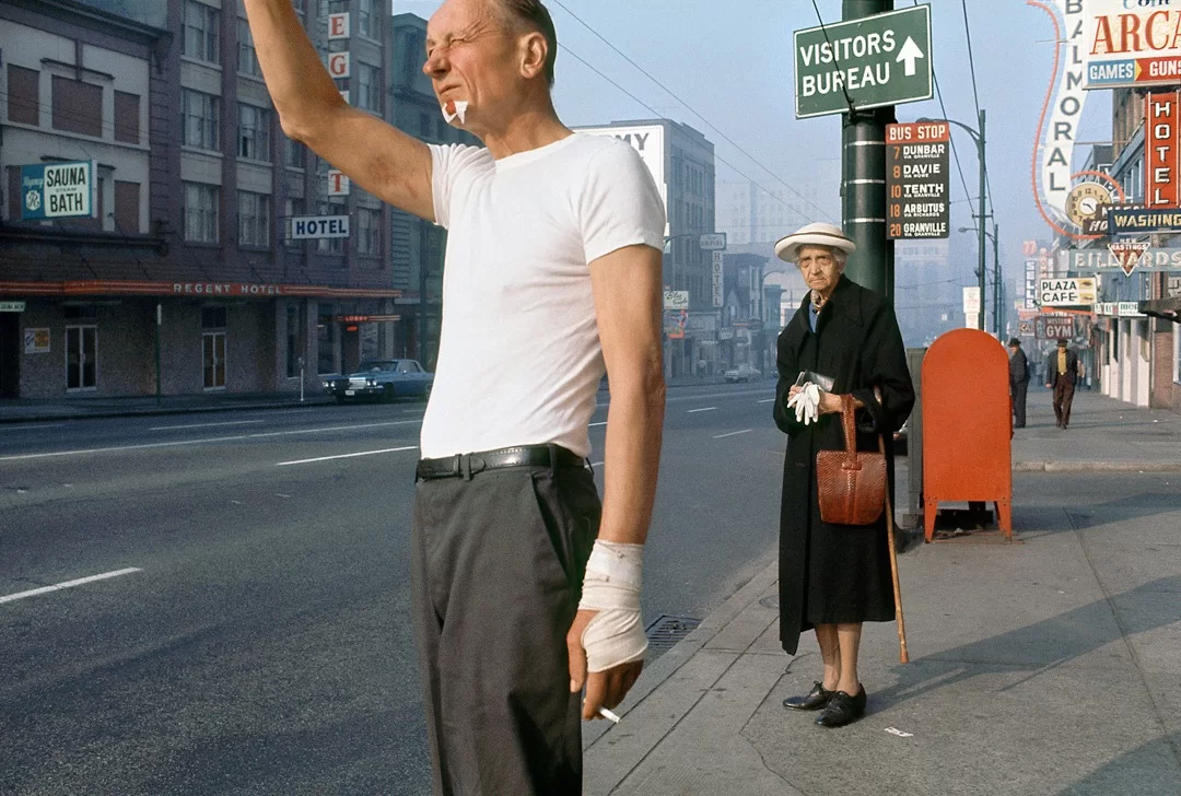 old color kodachrome photograph.