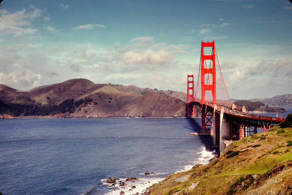 old color kodachrome photograph.